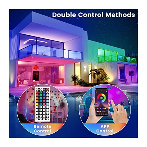 Tira de luces LED con controlador Bluetooth 5050 que llena de color tu salón 6