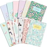 Tragbare Größe: Jedes mit Softcover ausgekleidete Notebook misst etwa 5,3 x 8 Zoll und ist leicht zu verstauen und zu tragen. Sie können es auf Reisen in Ihre Handtasche oder Ihren Rucksack stecken und die Schönheit der Reise jederzeit aufzeichnen. Oder bringen Sie es zur Schule, ins Büro, in die Bibliothek, zum Meeting usw.