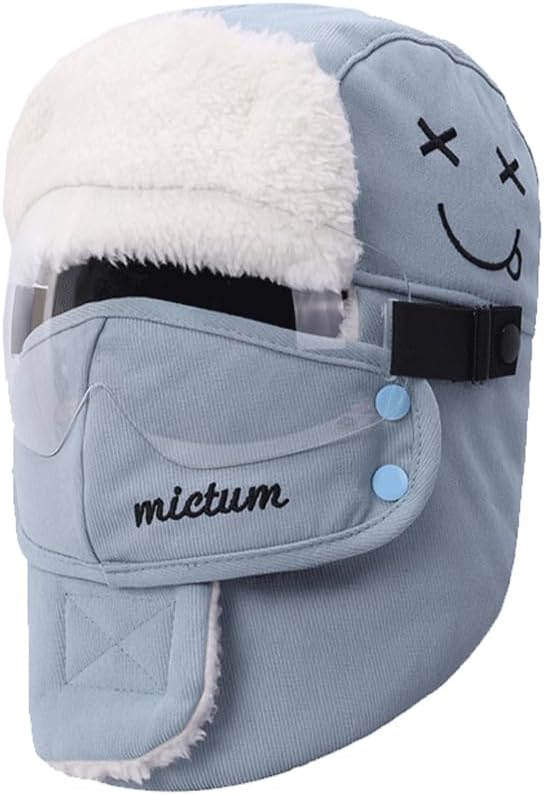 Winter Children's Trapper Hat, Winter Hat, Outdoor Windproof and Warm, Suitable for Boys and Girls Balaclava
