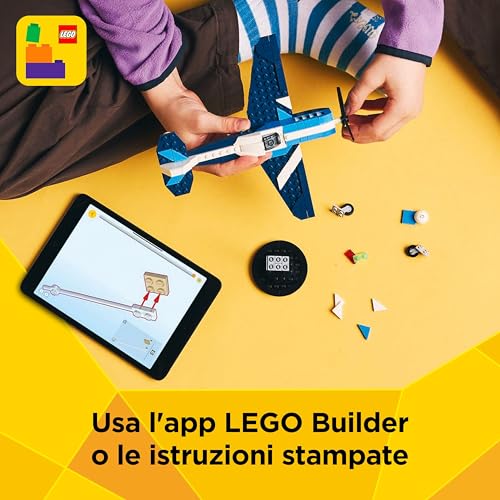 Creator 3 in 1 Velivolo: Aereo da Competizione, Modello di Aeroplano Giocattolo Trasformabile in Elicottero e Jet con Parti Mobili e Supporto, Giochi d'Avventura per Bambini da 7 Anni 31160 - Lego - Immagine 5
