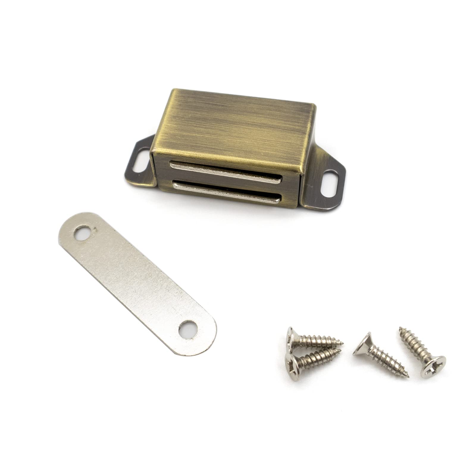 suntopmall 4 Pack Stainless Steel Magnetic Door Catch and Latch (2.12''(54mm))