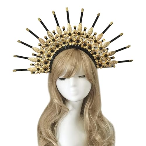 Couronne Serre-tête Halo Couronne Halo Couronne Accessoires Cosplay Baroque Diadème Couronne Halo Couronne Cover