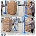 Rockcub Mobile Pallet Stretch Wrap Machine - Manual Pallet Wrapper with Adjustable Height (Up to 80