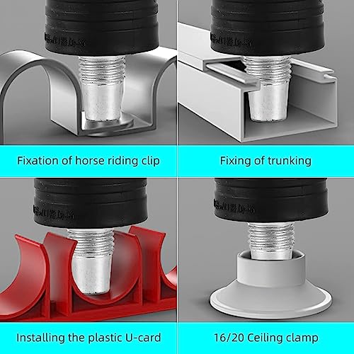 Image of Nail Wall Fastening Tool for Cement Wall - Manual Steel Nails Gun, Portable Concrete Nail Gun with 10 Nails - Lightweight and Efficient Household Woodworking Tool inch