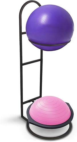 Miniatura 2 de Estante para pelotas de estabilidad, soporte para pelotas de yoga, almacenamiento vertical para pelotas de medicina, para gimnasios comerciales,