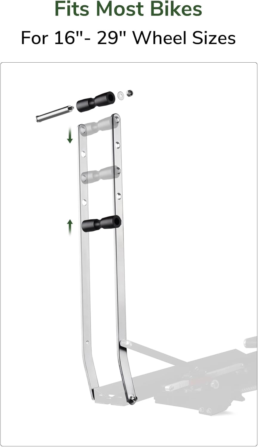 RYFA 2” Rapid Rack Extension for Sedans, Hatchbacks, MUVS, SUVS, and Passenger Vehicles - Max. Capacity 50lb / 22.6kg (RF-RAPD-E01)