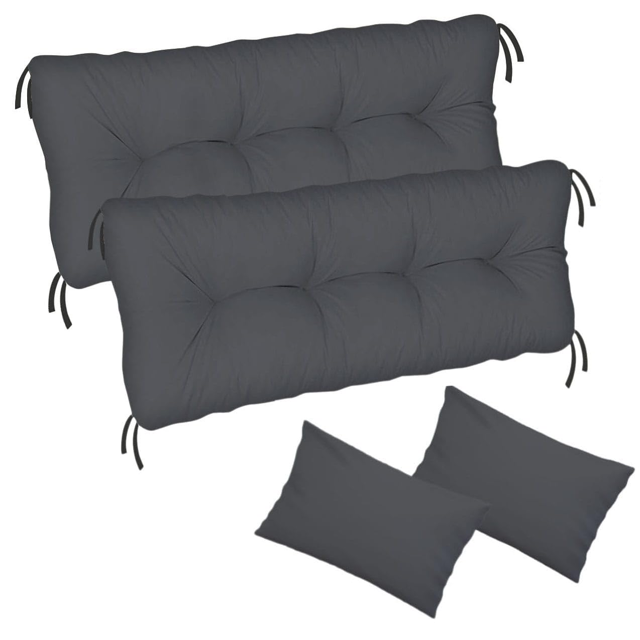 Ferocity Cuscino per panca da giardino, impermeabile, 100x50x50 cm, per mobili da giardino, per pallet, per esterni e patio, con schienale, Beige [133]