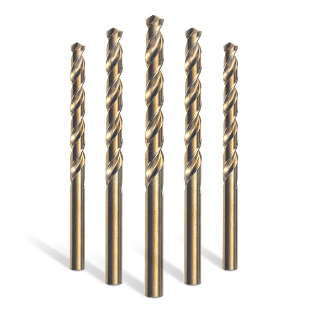Brocas de acero de cobalto M35 de alta resistencia, vástago recto, para taladrar a través de acero endurecido y otros materiales
