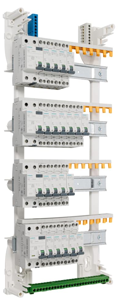 SIEMENS - Tableau 4 Rangées Pré-Équipé 1 Inter. Diff. 40A + 3 Inter. Diff.