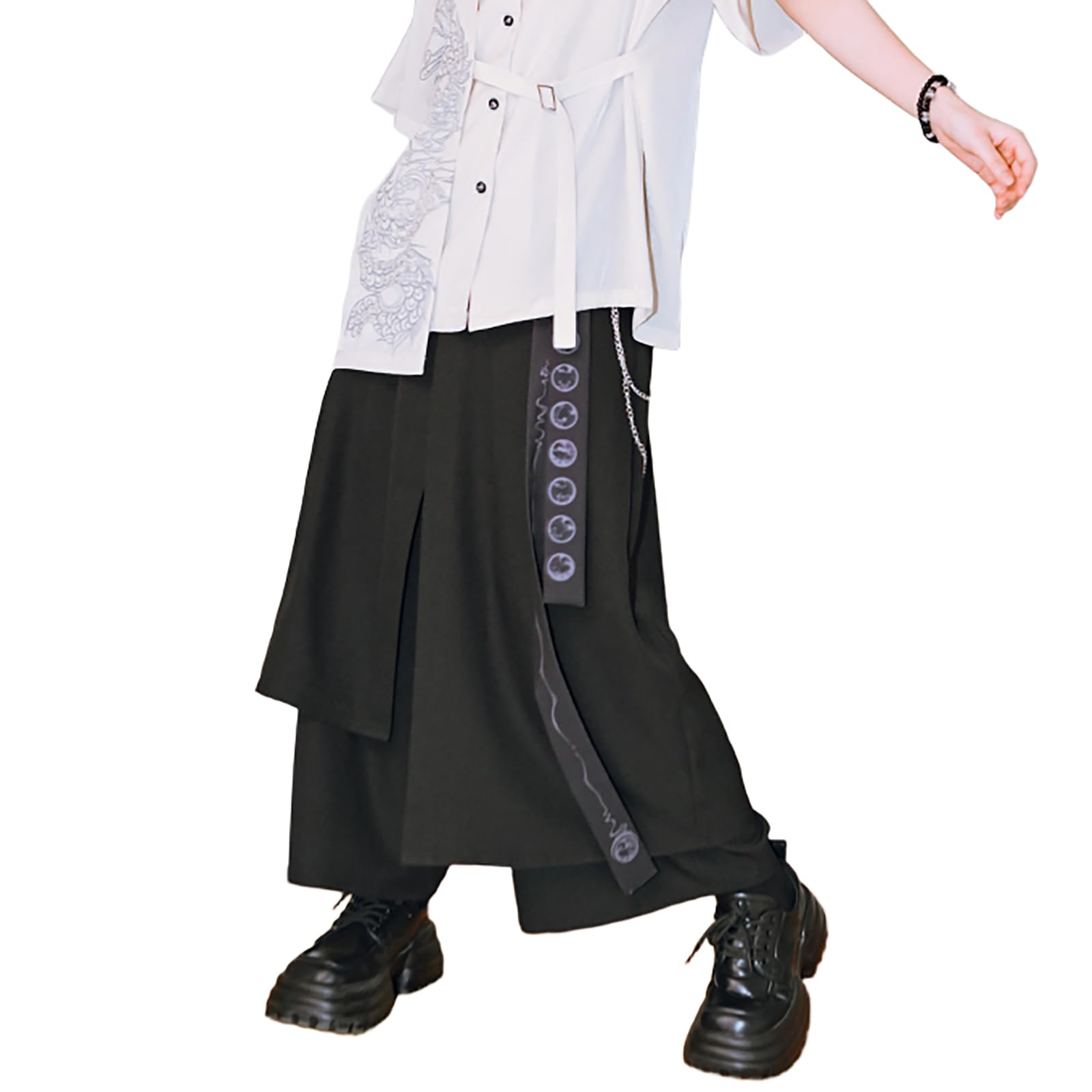 Amazon | [SOUKOUYO] モード系 袴 パンツ メンズ レーディス 無地