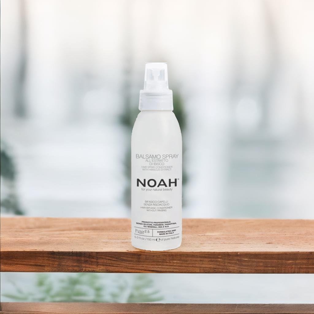 NOAH Après-shampoing biphasique pour cheveux sans rinçage avec mauve et aubépine 150 ml