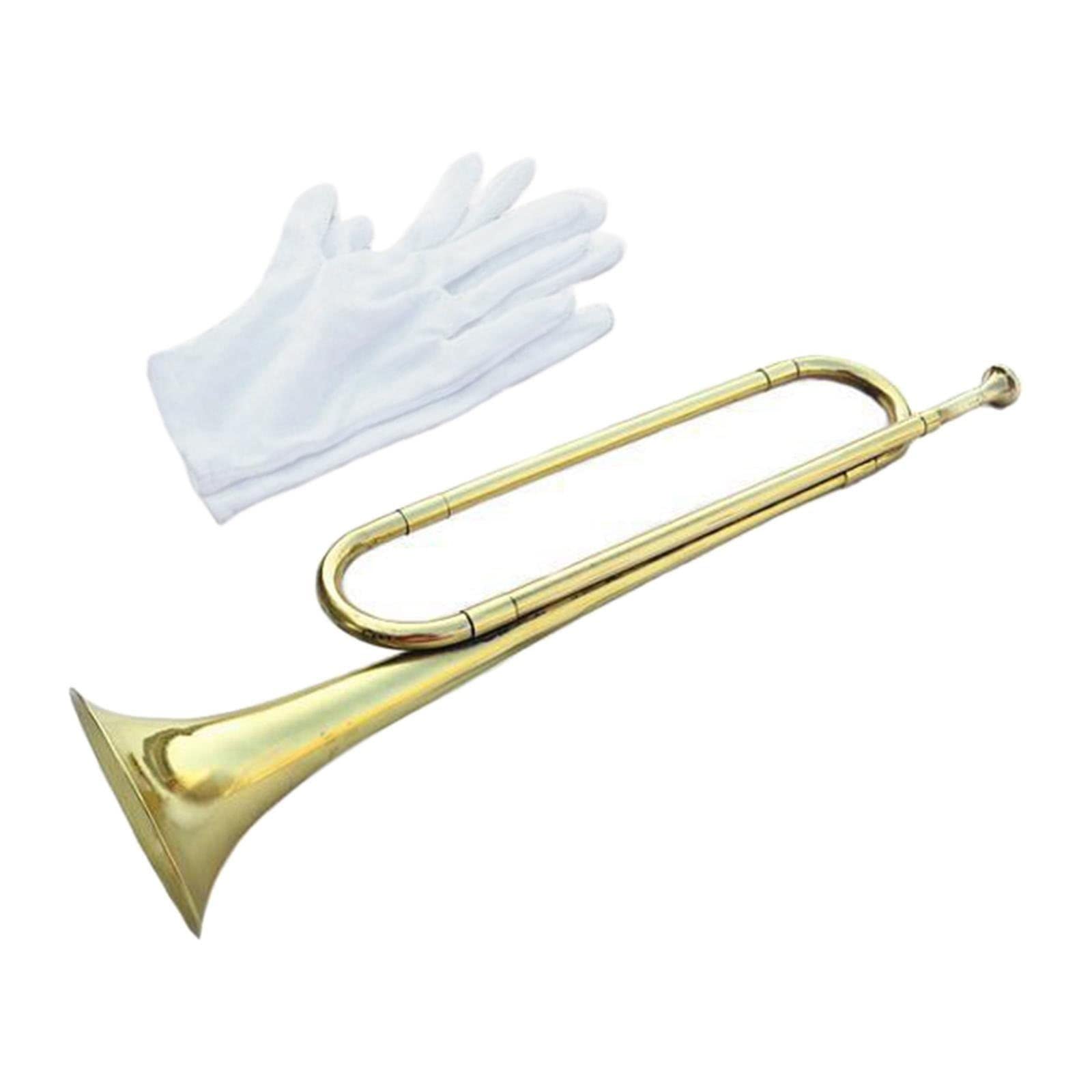 klakson Trąbka BB Bugle Brass 47cm trąbka przenośna dla zespołu profesjonalne prezenty muzyczne dla dzieci