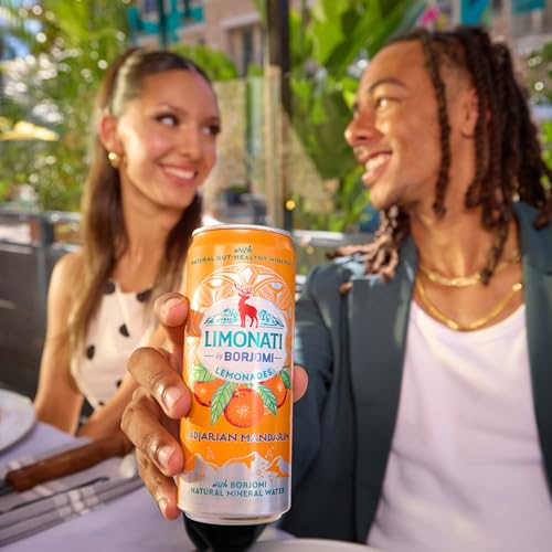 Image of Limonati by Borjomi - Citrus Lemonade with Natural Fruit Juice and Borjomi Sparkling Mineral Water - 11.15 oz, 12 Cans