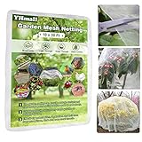 YHmall 10 x 30 Ft Garden Netting Mosquito Net, White Bird Netting Plant Cover Mesh Net, Protecting Vegetables Fruits Trees Flowers from Birds (10 x 30 Ft)
