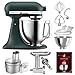 Produktbild KitchenAid Küchenmaschine Artisan - P24 Food Processor Set Spezial 185er (M) - 5KSM185PSEPP inkl. Food Processor Vorsatz (5KSM2FPA), Fleischwolf Ganzmetall (5KSMMGA) und Kochbuch (Kochen & Backen)