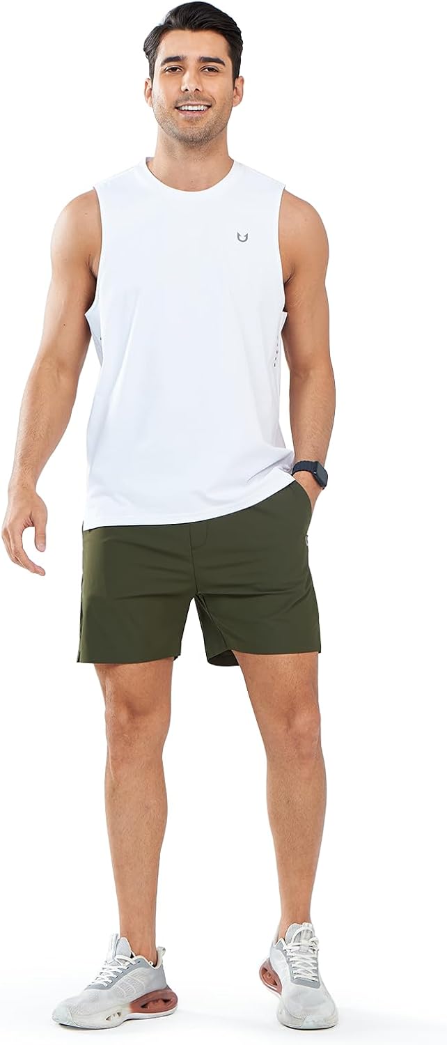 NORTHYARD Men’s Athletic Running Shorts 5” Workout Lightweight Quick Dry Sports Gym Shorts for Men with Zipper Pocket - Image 5