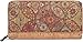 Produktbild styleBREAKER Damen Geldbörse aus Kork mit Buntem Muster Print im Ethno Look, Reißverschluss, Portemonnaie 02040138, Farbe:Beige-Rot-Blau