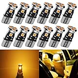 T10 194 LED Car Bulbs,192 LED Car Bulbs,168 LED Lights Bulb, 5smd Amber Yellow Led for Car Interior...