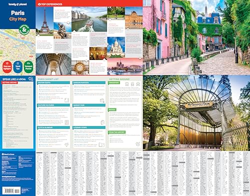 Lonely Planet Paris City Map: Durable, Waterproof, Easy-Fold Planning Map with Attractions & Walking Tours (Compact City Planning Maps)