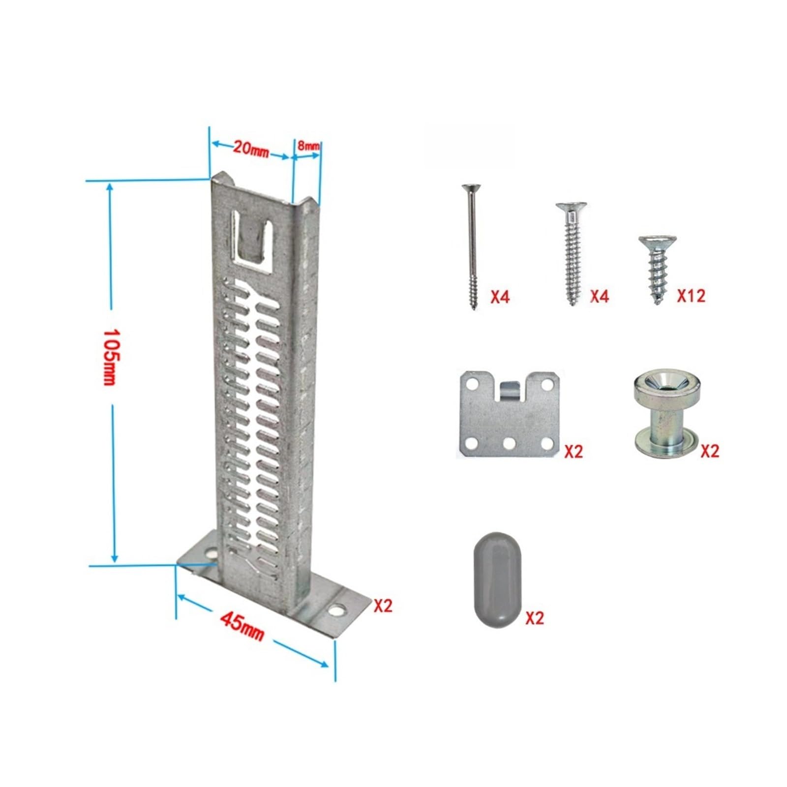 Compatible Con Midea, Compatible Con COLMO, Soporte De Rodapié for Lavavajillas, Conjunto De Piezas De Repuesto, Componente De Accesorios