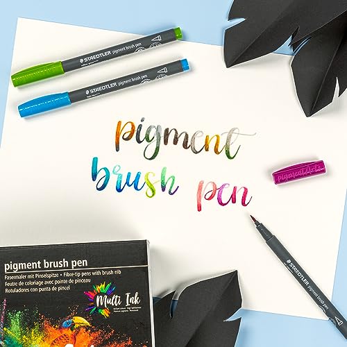 Image of Staedtler Pigment brush pen - fibre-tip of 36 nos asst.colors -371 C36