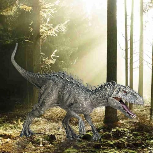 Image of Kawaii Kart A Cart Full of Cuteness Spiked Indominus Rex Realistic Dinosaur Toy With Movable Mouth Textured Dinosaur Figure Prehistoric Animal Creatures Educational Toy For Kids & Adults