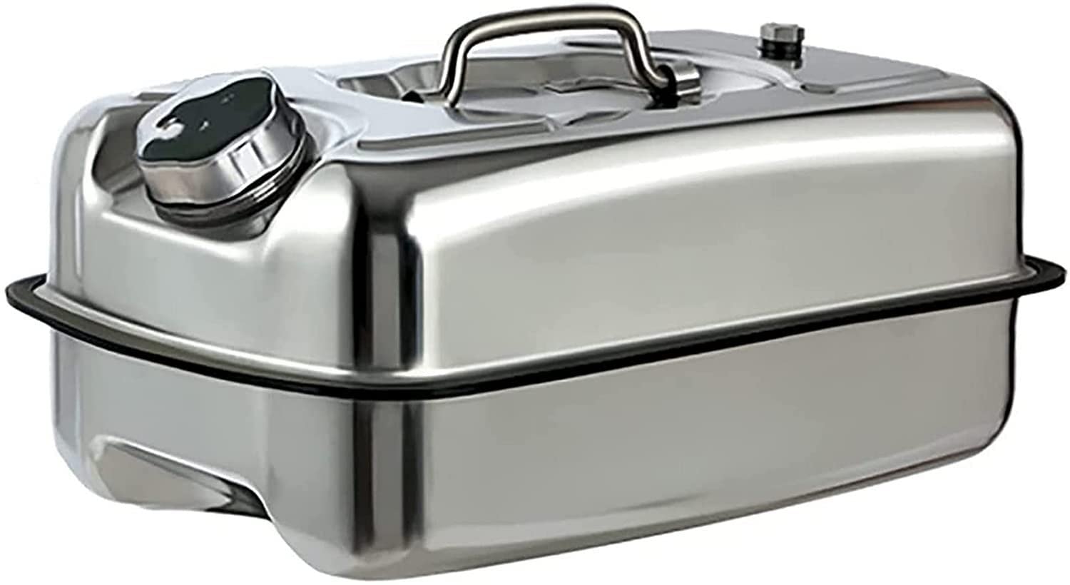 Bidón de Gasolina, diésel y Metal portátil de 5 l y 10 l para Motocicletas y Coches. Repuesto de bidón de Acero Inoxidable 304, antiestático, con Tubo.