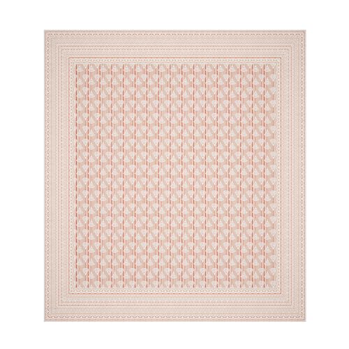 Image of Kuber Industries Cotton 160 TC Double Bedsheet With 2 Pillow Covers | Machine Washable Soft Bedsheet For Living Room, Home & Hotels | Triangle Border Heritage Print - Orange