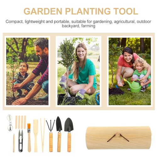Juego portátil de 14 piezas para jardinería Toyvian miniatura 7