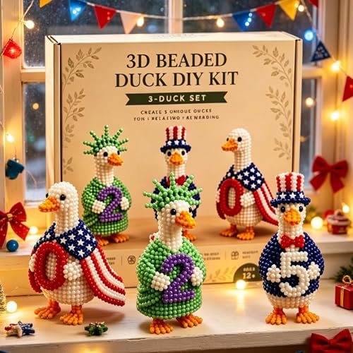 Juego de construcción de animales de perlas 3D con instrucciones para aficionados 3