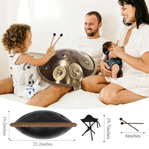 Handpan Drum para camping, meditación o yoga, 10 Notas 432Hz miniatura 4