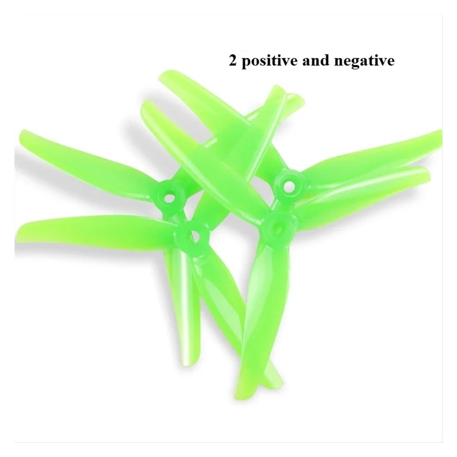 4 pary Nazgul 5140 5 cali 3-łopatkowe śmigło 5 mm otwór montażowy Tri-Blade Prop Replacement for 5" FPV Racing Freestyle Drone 2807 2207 (2 pary, zielony F5)