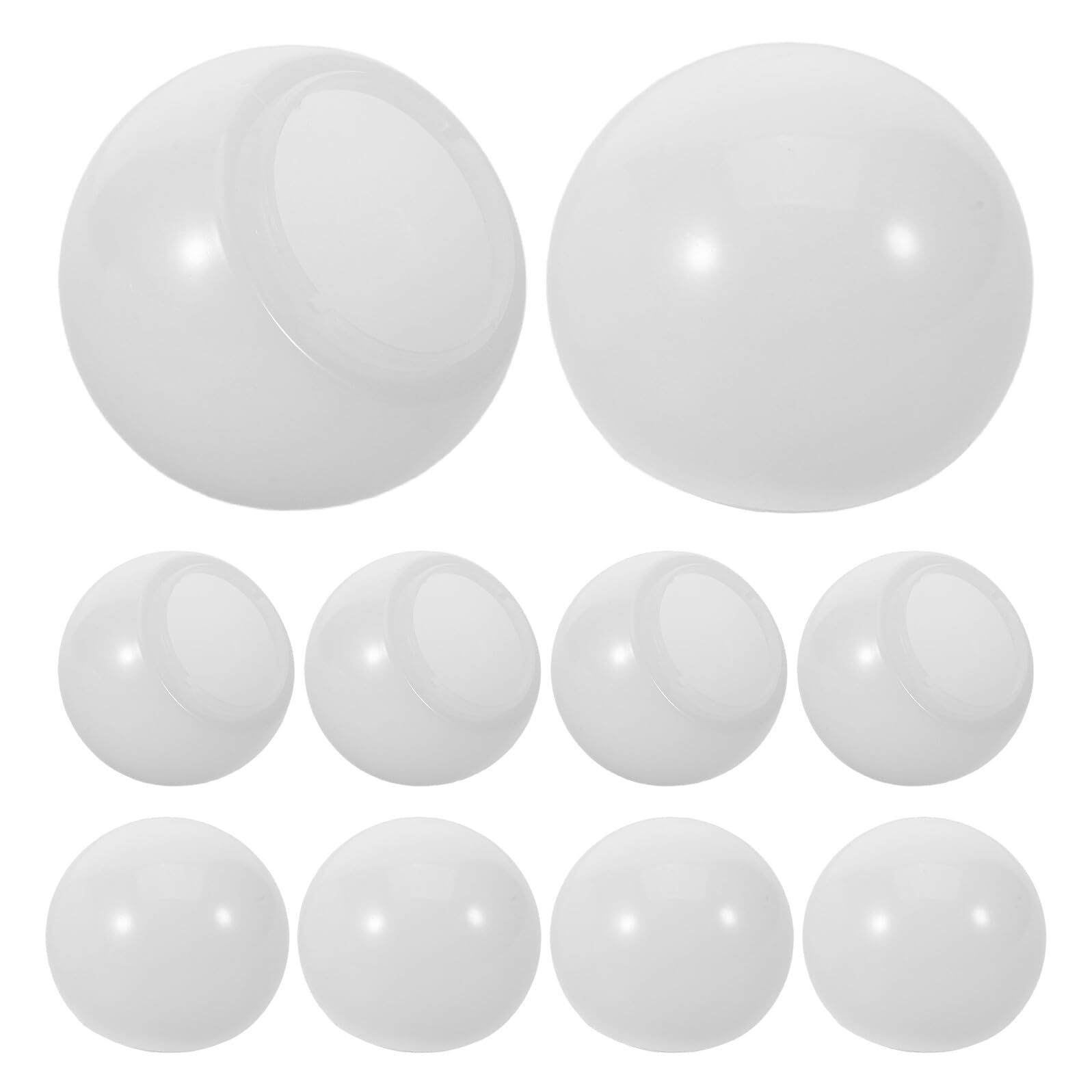 Toyvian 20pcs Small Bulb Lamp Covers for Mirror Lights Hemispherical Vanity Globe Replacement LED Light Bulb Covers and Easy Replacement for Bedrooms and Living Rooms
