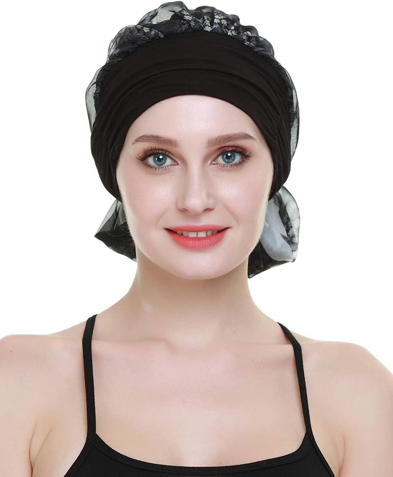 Chemo Headwear Turbans for Women Long Hair Head Scarf Headwraps Cancer Hats - Image 4