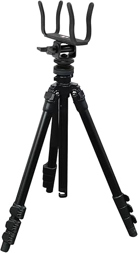 Tripod Lite Flex-N-RIP - Trípode ligero para tiro, diseño ultraligero y duradero, capacidad de plegado inigualable y patas ajustables y poste central