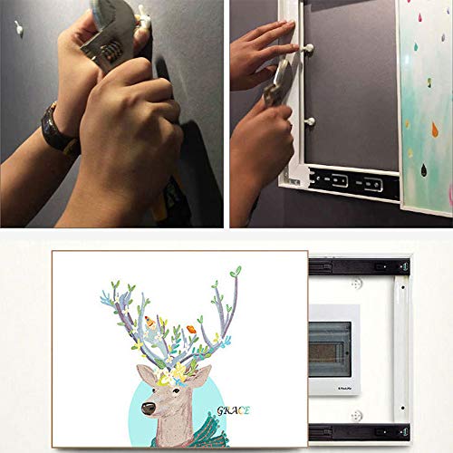 Boîte décorative pour compteur à poussée droite : la solution d'occlusion murale 40x50 - 3