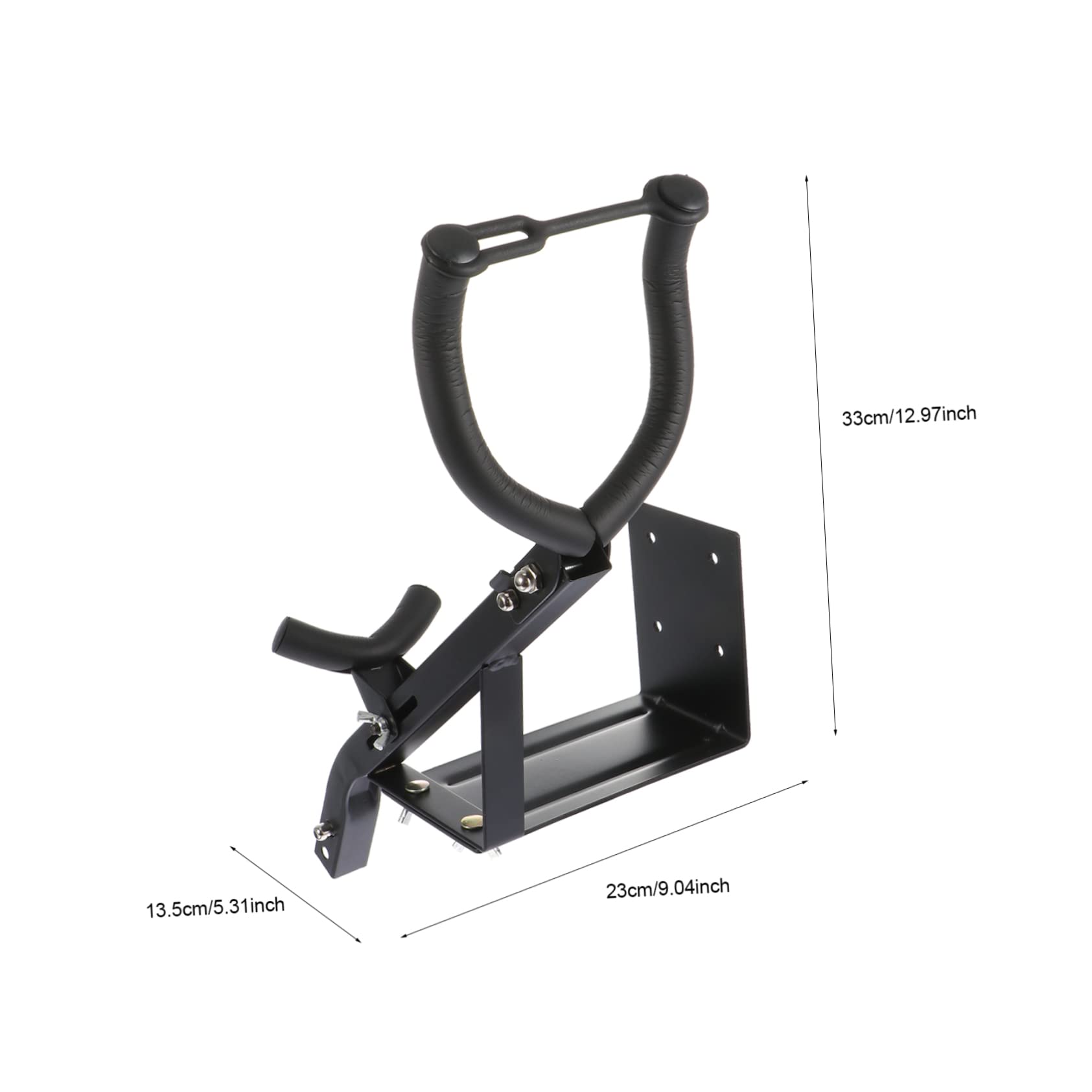 ERINGOGO 1pc Saxophone Hanger Durable Wall Mount Stand for Alto Tenor Saxophones Easy Installation Smooth Edges for Storage Exhibition Display Black