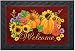 Fall Glory Floral Doormat Welcome Pumpkins Indoor Outdoor 18" x 30"