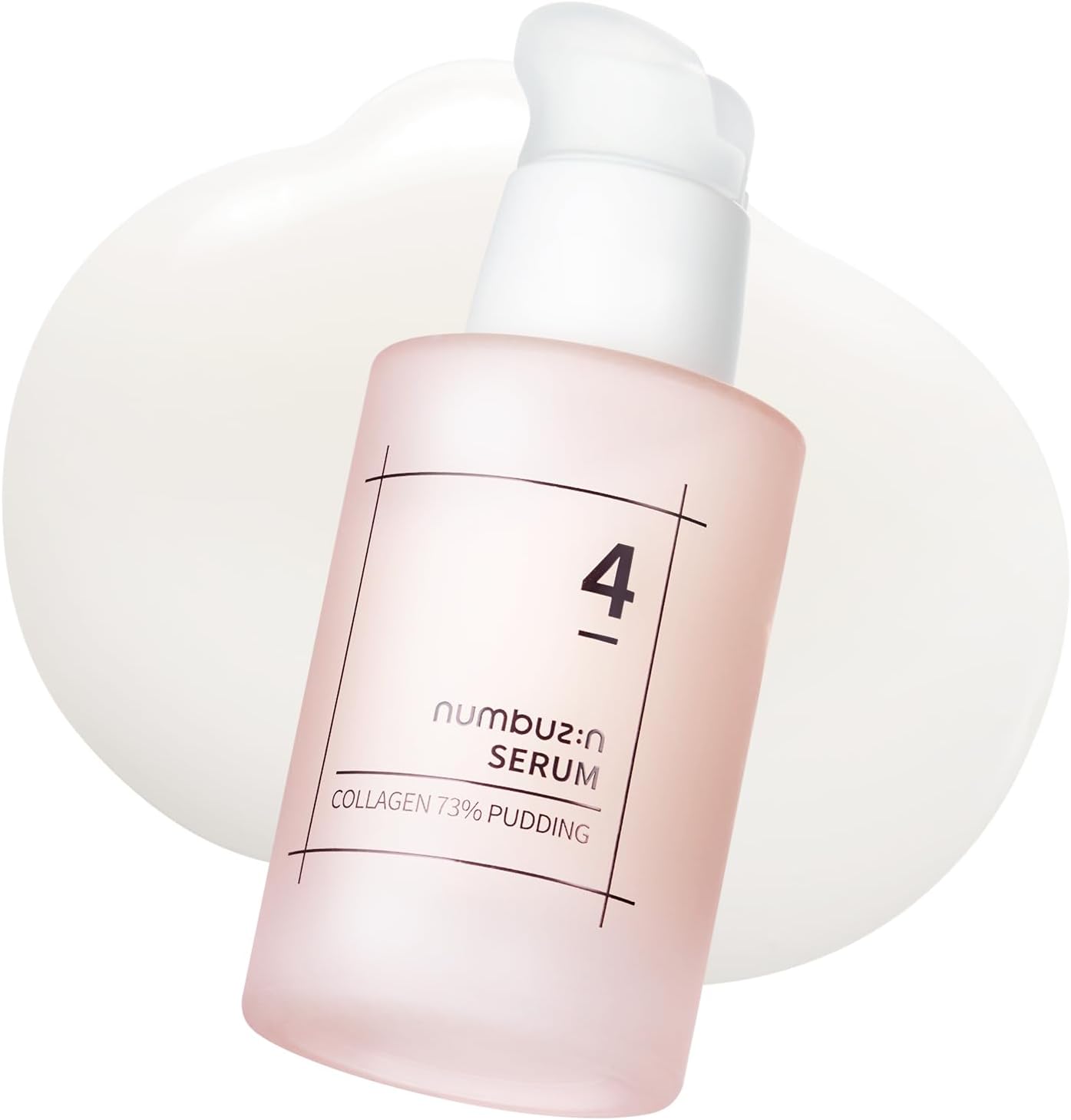 No.4 Serum | Collagen 73% Pudding Serum | Pudding Serum for Wrinkles, Aging, Dull, Loose Skin, Ultra-Low Molecular Collagen, Elastin, Hyaluronic Acid, Niacinamide | 50ml