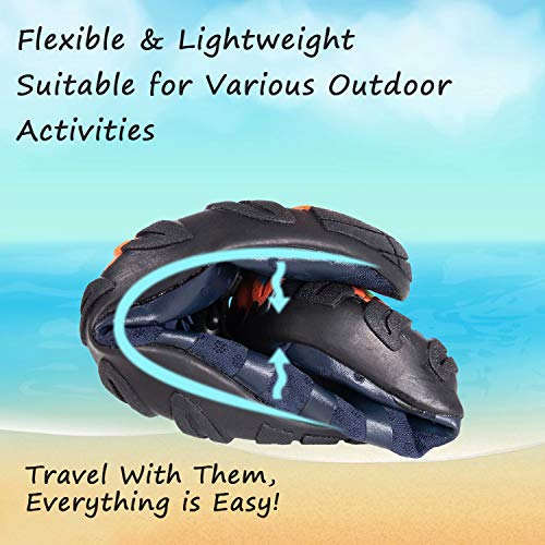 Image of YALOX Water Shoes Men's Women's Swim Shoes Outdoor Beach Barefoot Quick-Dry Aqua Pool Socks Swimming Yoga Surfing Exercise