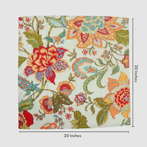 Servilleta de Tela de Algodón con Diseño Floral Multicolor miniatura 4