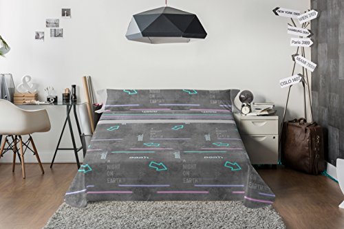 Gale Hayman Style Lois Juego Sábanas, Algodón-Poliéster, Gris, Queen, 200x150x3 cm