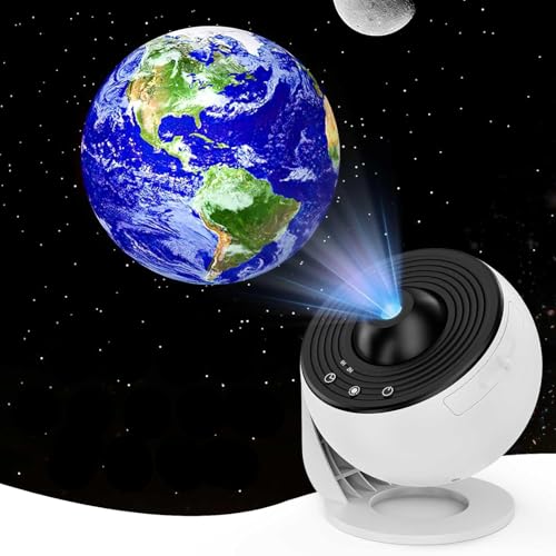 Image of Desidiya Disc Star Projector for Kids - 3D Galaxy Night Light with 360 Rotation, Adjustable Focus & Timer | USB Powered Night Lamp for Bedroom, Nursery, Home Theater (Corded Electric)