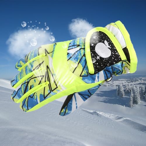 Printed Winter Gloves for Kids - Keep Warm and Stylish on Cold Days，Children Snow Waterproof Gloves for Girls Boys4