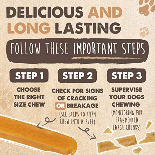 Mighty Paw Yak Cheese Dog Chews | 4 Large Sticks. All-Natural Chews for Dogs. Long Lasting Yak Milk Dog Chews for Aggressive Chewers, for Teething Puppies & Bored Dogs. 14.4 oz - Image 5