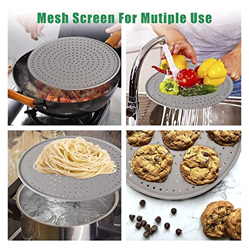 ERYUE Filtro de óleo de cozinha, Tela de proteção de silicone para cozinha, tapete de resfriamento d