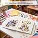 Hiwhy School Years Memory Book for Kids – Self Adhesive Photo Album 12x12 Inch, 40 Pages Linen Cover (Beige) – School Picture Album with Marker & Corner Stickers, Childhood Keepsake Book