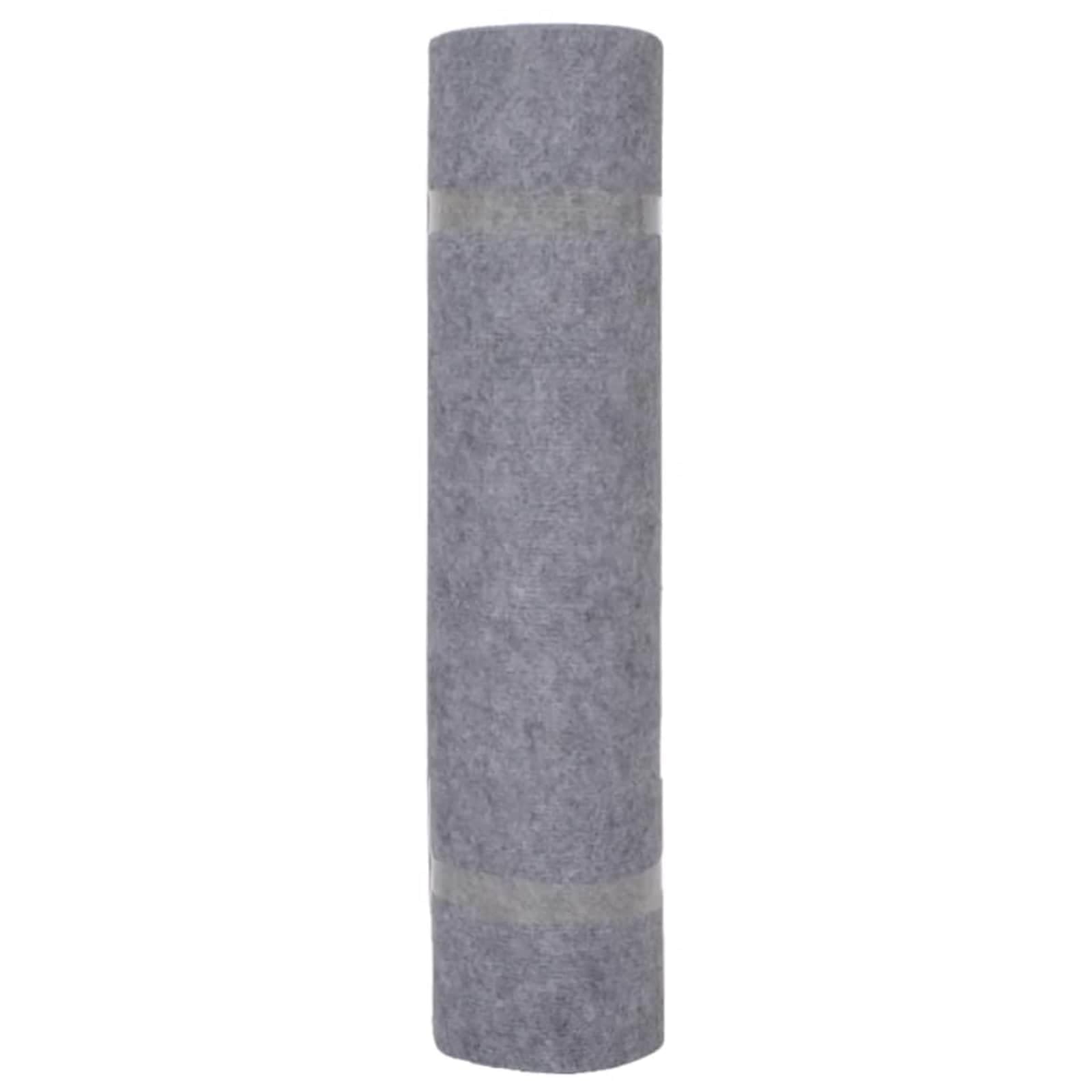 Alfombra de poliéster gris de 1,2 x 20 m para pasillo y entrada, antideslizante, para puerta de casa y balcón, terraza, resistente como alfombra atrapa la suciedad
