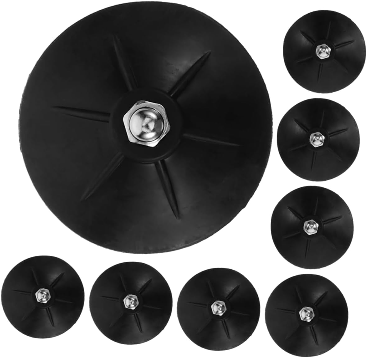 8pcs Heavy Duty Rubber Cups for Freestanding Boxing Sandbag Accessories for Easy Installation and Enhanced Training