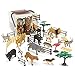 Terra by Battat AN2770Z Terra 60-teilig Tierfiguren Sammlung Dschungeltiere, Safari Spielzeug Set – Tiger, Lowe, Giraffe, Zebra, Elefant und mehr – Spielzeug ab 3 Jahren